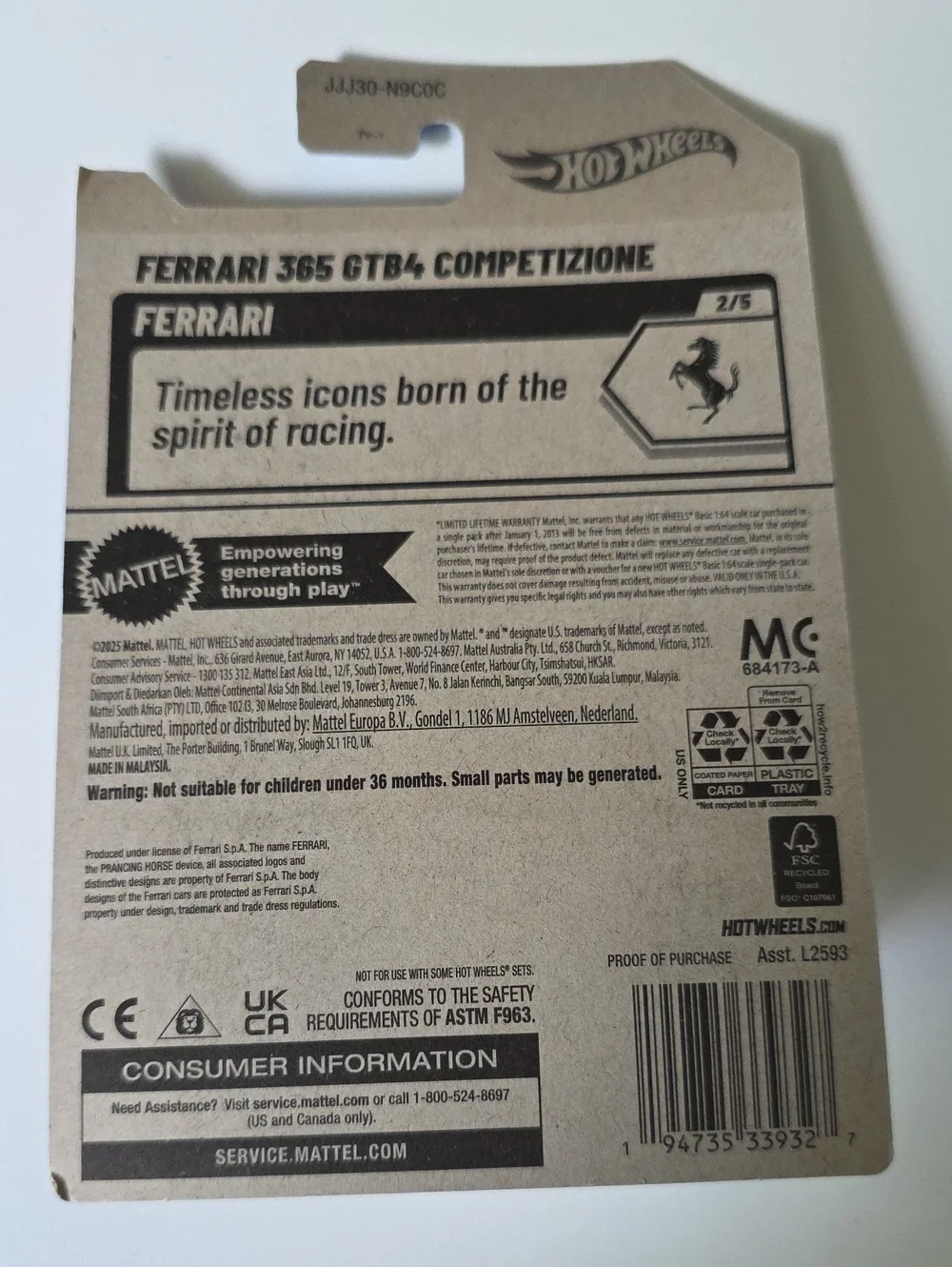 Hot Wheels Ferrari -  SF90 Stradale And 365 GTB4 Competizione